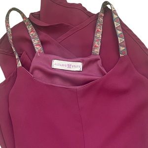 Burgundy Semi Fancy/ Casual Dress